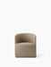 Front view of the fully upholstered Tearoom Club Chair in a textured Logan Sand fabric, shown on a white background.
