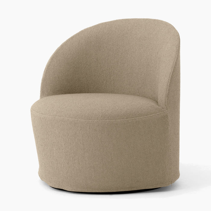 Tearoom Lounge Chair, w. Swivel w. Loose Cover - Logan Sand