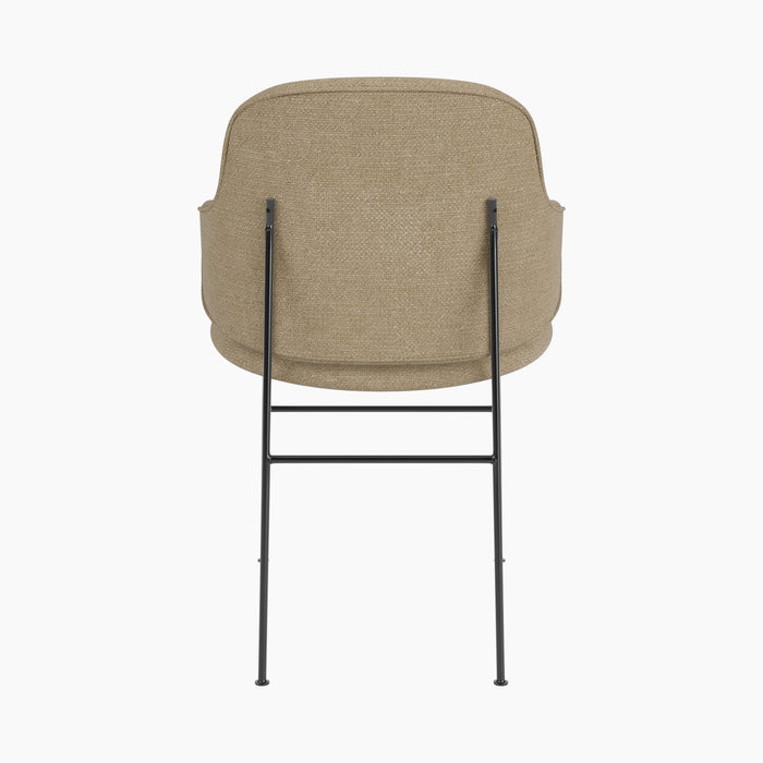 The Penguin Dining Chair, Fully Upholstered - Audo Bouclé 02