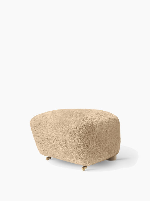 The Tired Man Ottoman, Sheepskin - Sheepskin Honey
