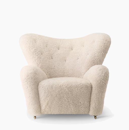 The Tired Man Lounge Chair, Sheepskin - Sheepskin Moonlight