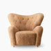 The Tired Man Lounge Chair, Sheepskin - Sheepskin Honey