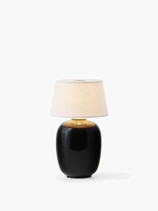 Torso Table Lamp, Portable - Black