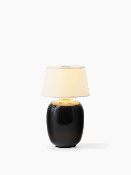 Torso Table Lamp, Portable - Black