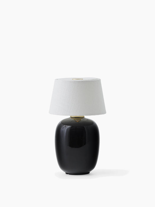 Torso Table Lamp, Portable - Black