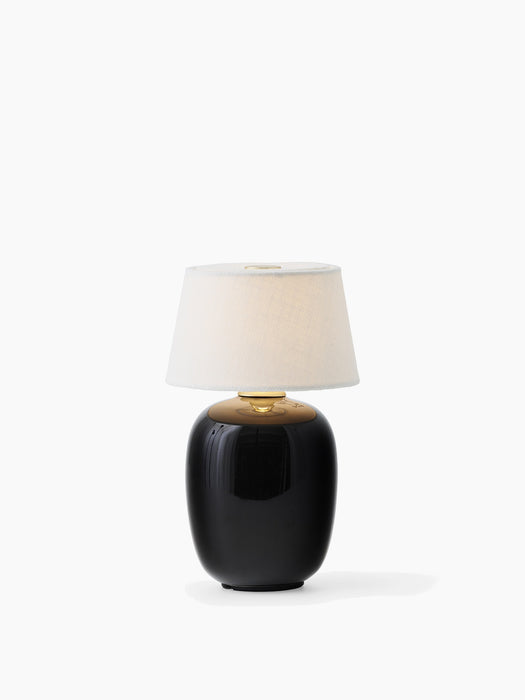 Torso Table Lamp, Portable - Black