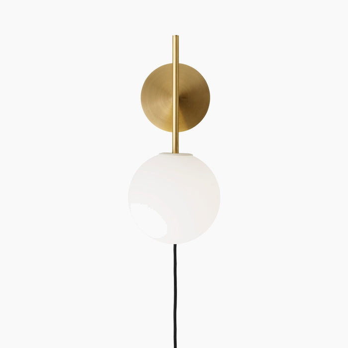 TR Bulb, Suspended Wall Lamp - Brushed Brass
