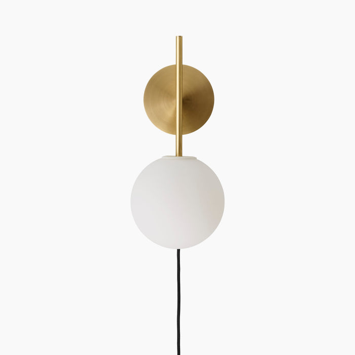 TR Bulb, Suspended Wall Lamp - Brushed Brass