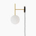 TR Bulb, Suspended Wall Lamp - Brushed Brass