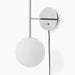 TR Bulb, Suspended Wall Lamp - Polished Steel