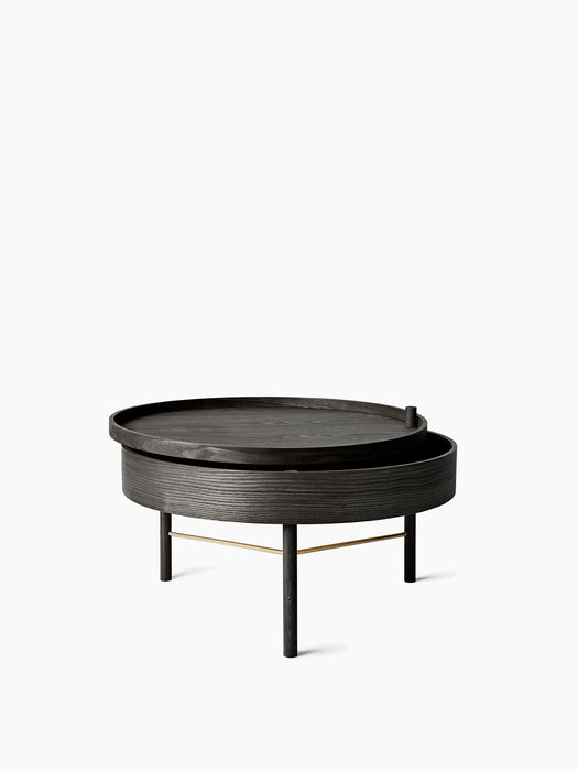 Turning Table - Black Ash - Black Ash & Brass