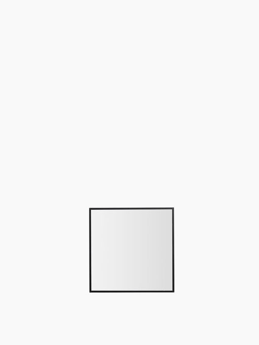 A simple, square picture frame with a minimalist thin black border, viewed straight-on against a plain white background.