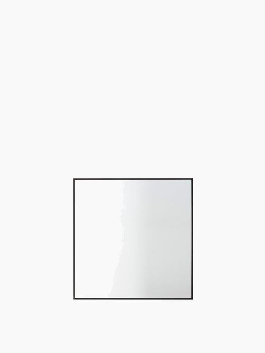 A square View Mirror with a minimalist, thin black metal frame, pictured front-on against a plain white background.