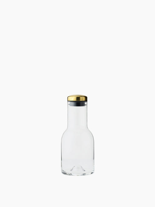 Water Bottle, 0,5 L - Glass Clear | Brass