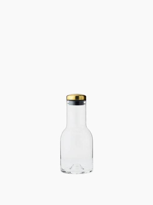 Water Bottle, 0,5 L - Glass Clear | Brass