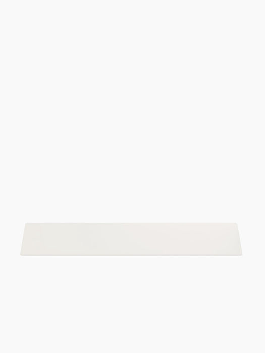 Front view of the Zet Storage System Magazine Shelf in ivory, isolated on a white background.