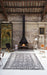 Black on White Estambul Rug in interior setting - nanimarquina
