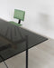 Brut Dining Table anthracite ash black glass grey smoked - ambient