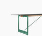 Brut Dining Table - Green / Smoke Grey Glass - studio