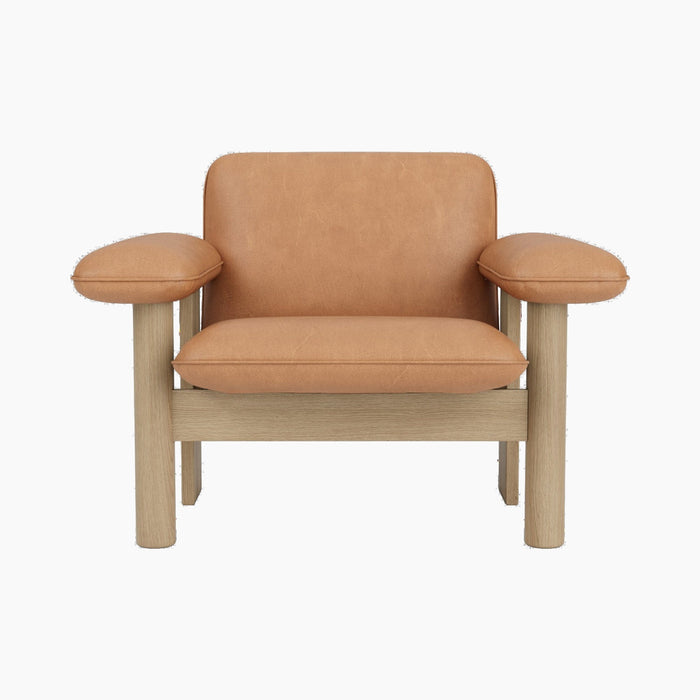 Brasilia Lounge Chair, Low Back, Textile - Dunes Camel 21004