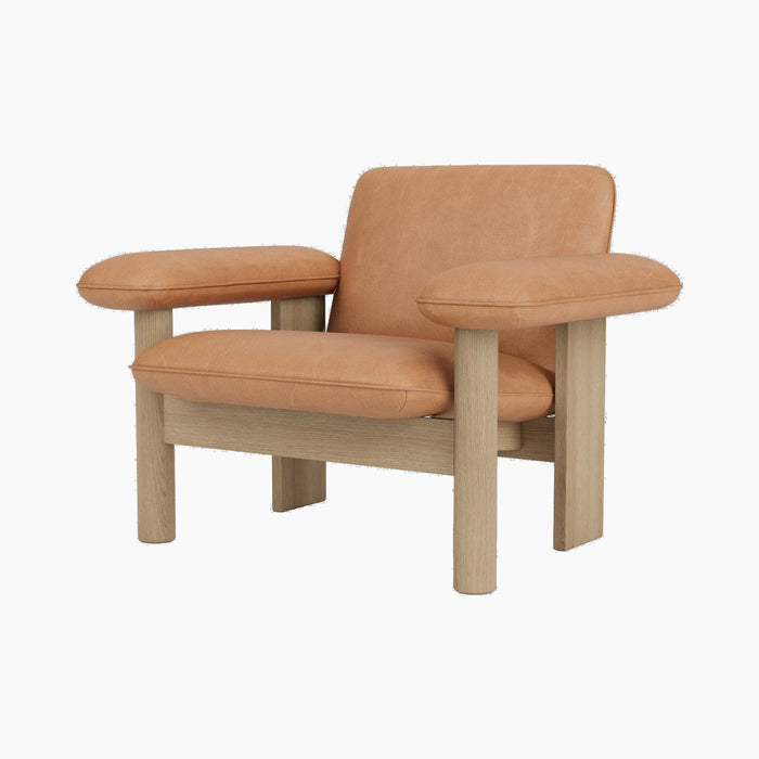 Brasilia Lounge Chair, Low Back, Textile - Dunes Camel 21004