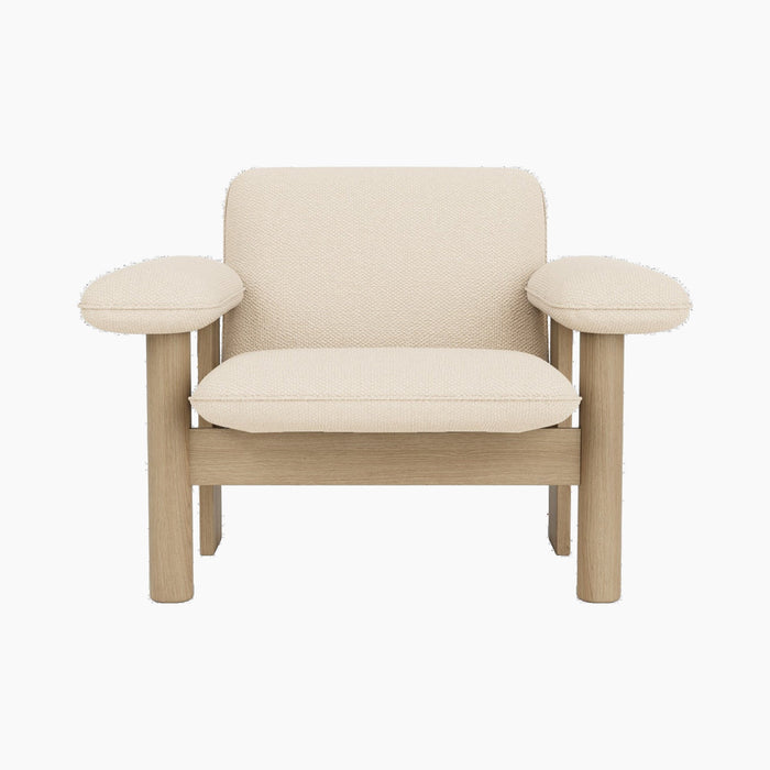 Brasilia Lounge Chair, Low Back, Textile - Logan Jasmine