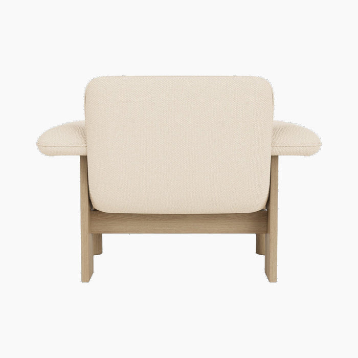 Brasilia Lounge Chair, Low Back, Textile - Logan Jasmine