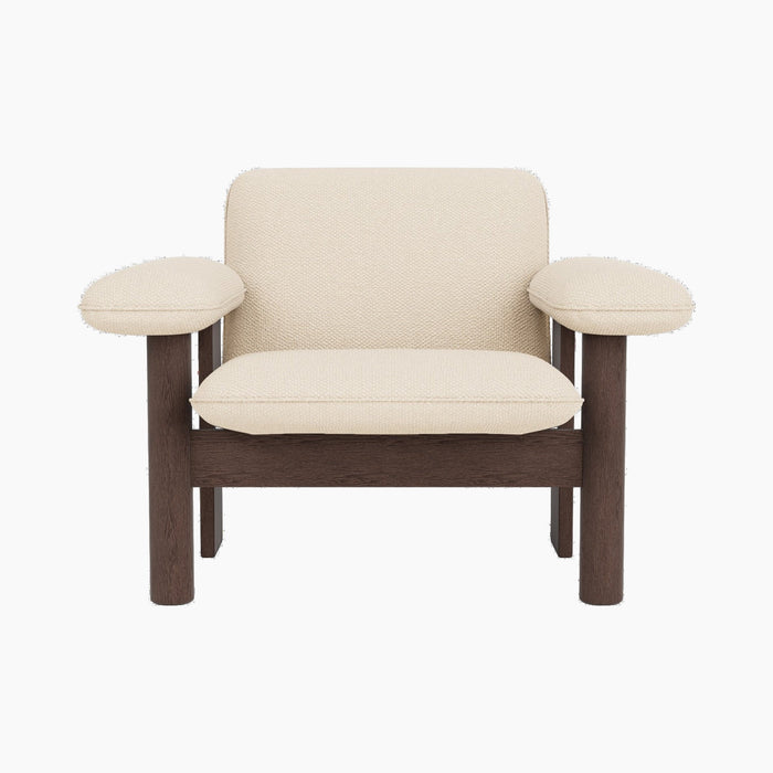 Brasilia Lounge Chair, Low Back, Textile - Logan Jasmine