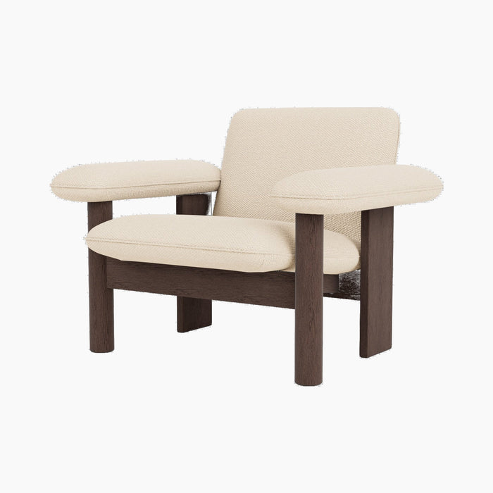 Brasilia Lounge Chair, Low Back, Textile - Logan Jasmine