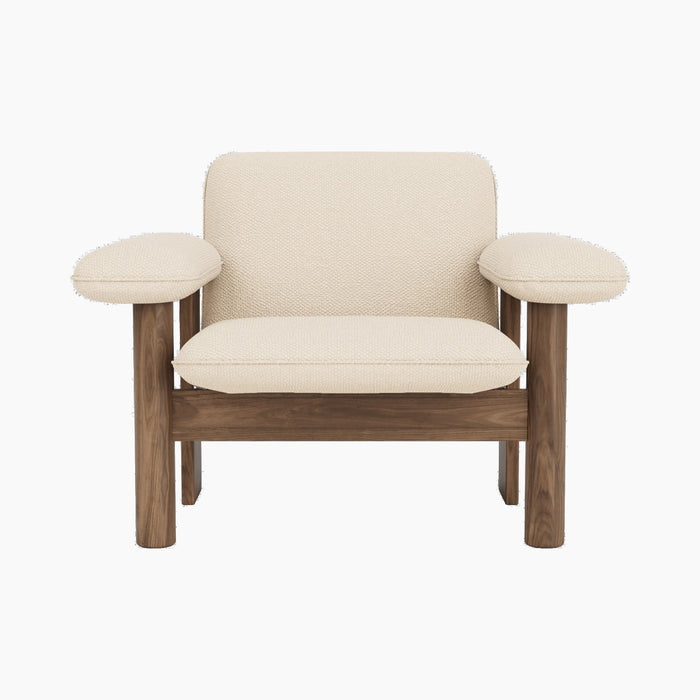 Brasilia Lounge Chair, Low Back, Textile - Logan Jasmine
