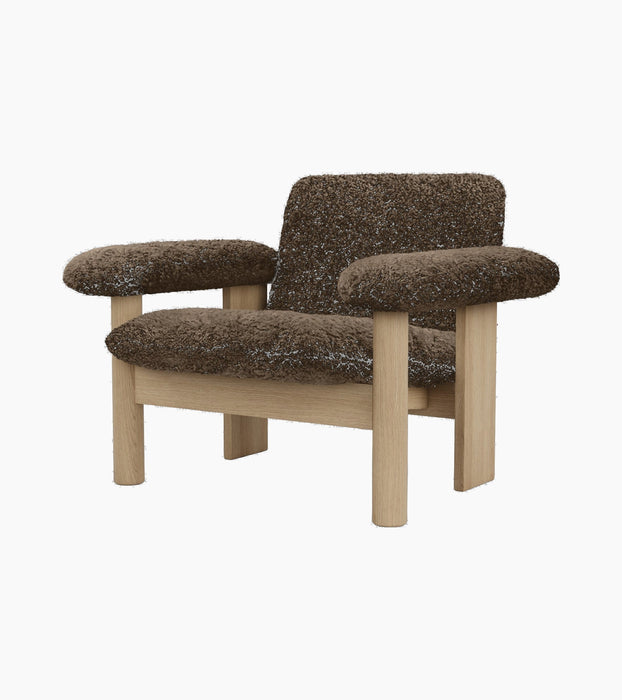 Brasilia Lounge Chair, Low Back, Sheepskin - Sheepskin Root
