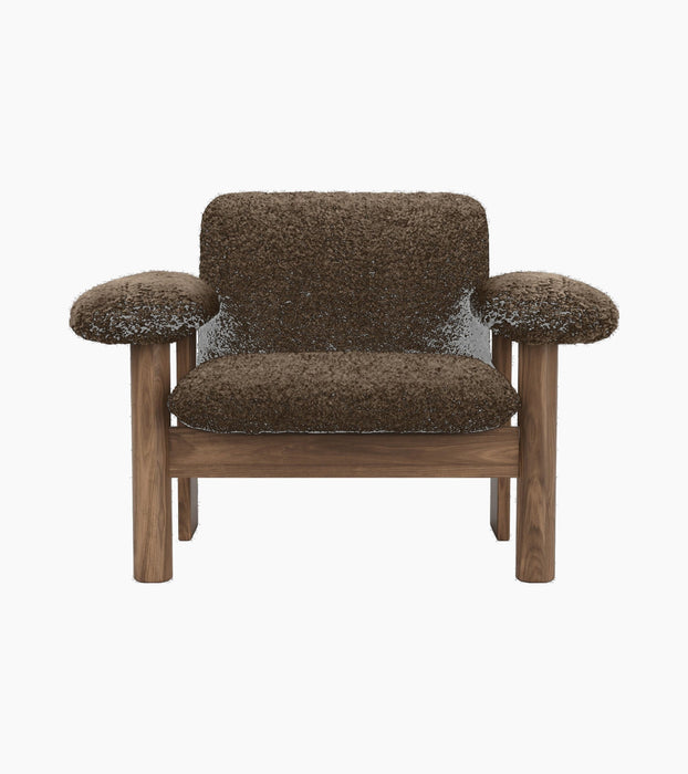 Brasilia Lounge Chair, Low Back, Sheepskin - Sheepskin Root