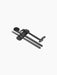 A complete Clip Candle Care Kit in matte black, with a wick trimmer, snuffer, and dipper held together by a central clip.