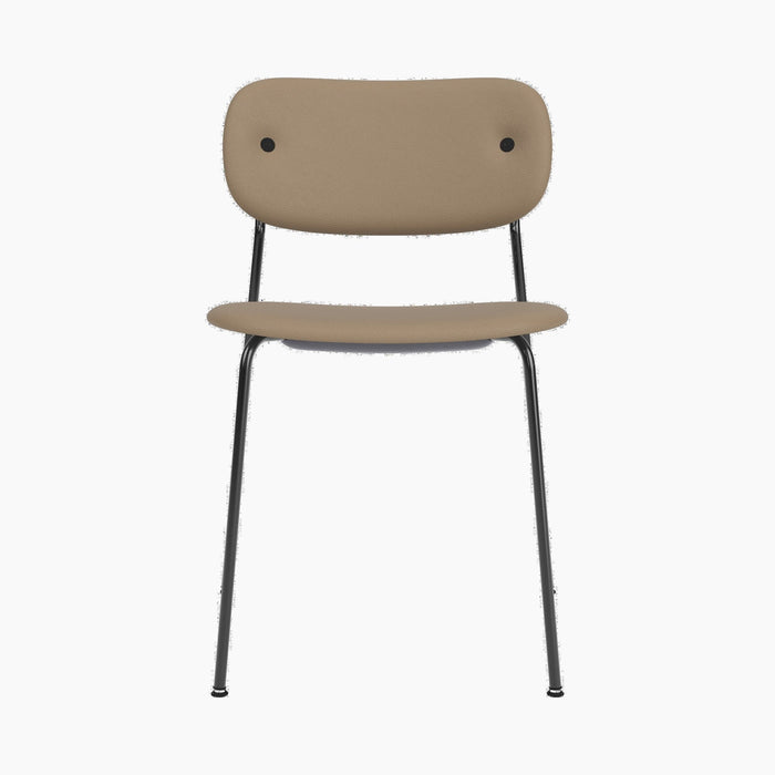 Co Dining Chair, fully upholstered, Black - Audo Bouclé 02