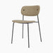 Co Dining Chair, fully upholstered, Black - Audo Bouclé 02