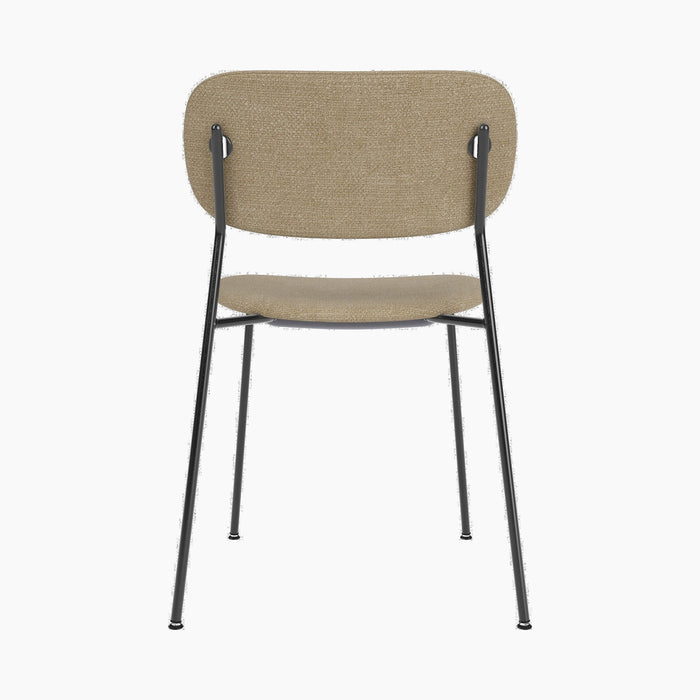 Co Dining Chair, fully upholstered, Black - Audo Bouclé 02