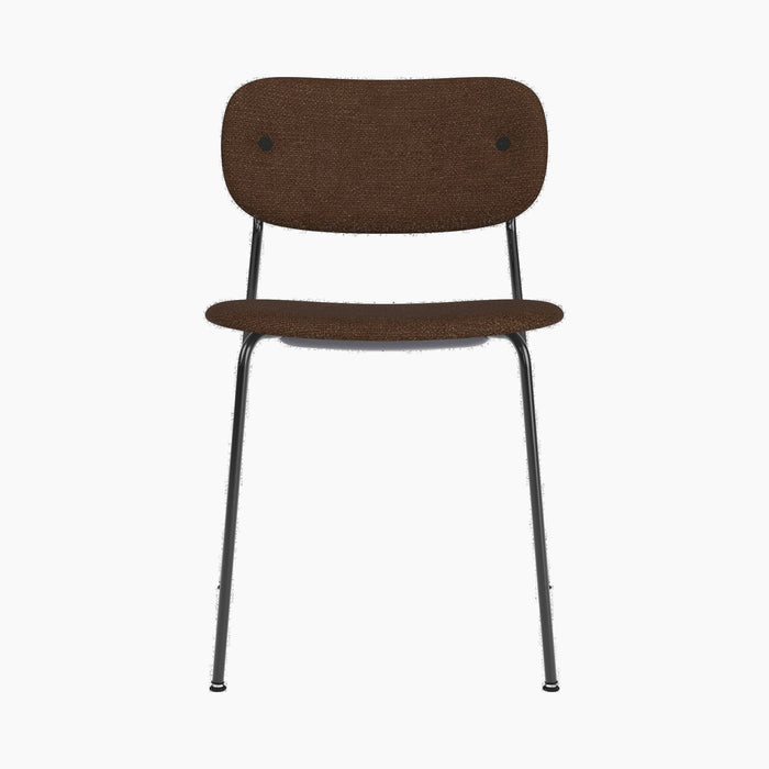 Co Dining Chair, fully upholstered, Black - Audo Bouclé 07