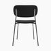 Co Dining Chair, fully upholstered, Black - Sierra 1001