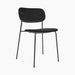 Co Dining Chair, fully upholstered, Black - Sierra 1001
