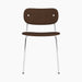 Co Dining Chair, fully upholstered, Chrome - Audo Bouclé 07