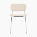 Co Dining Chair, fully upholstered, Chrome - Logan Jasmine