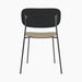Co Dining Chair, upholstered seat, Black Frame - Audo Bouclé 02