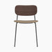 Co Dining Chair, upholstered seat, Black Frame - Sierra 1611