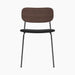 Co Dining Chair, upholstered seat, Black Frame - Sierra 1001