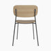Co Dining Chair, upholstered seat, Black Frame - Audo Bouclé 02