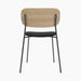 Co Dining Chair, upholstered seat, Black Frame - Sierra 1001