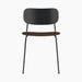 Co Dining Chair, upholstered seat, Black Frame - Audo Bouclé 07
