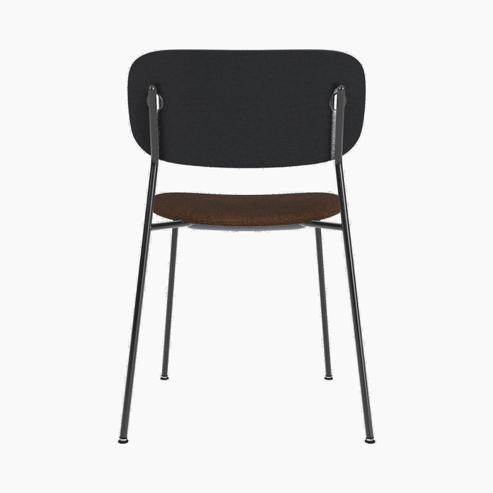 Co Dining Chair, upholstered seat, Black Frame - Audo Bouclé 07