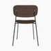 Co Dining Chair, upholstered seat, Black Frame - Audo Bouclé 07
