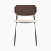 Co Dining Chair, upholstered seat, Black Frame - Logan Jasmin